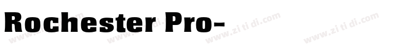 Rochester Pro字体转换